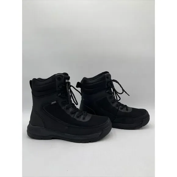 BOGS Men’s 8 Lace up Black Boots GlacialGrip soles s-l400.jpg main image 3